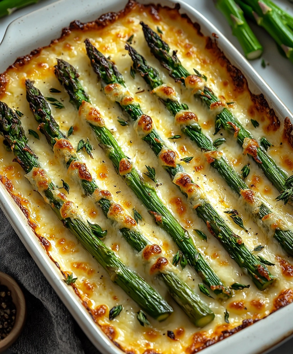 Cheesy Baked Asparagus