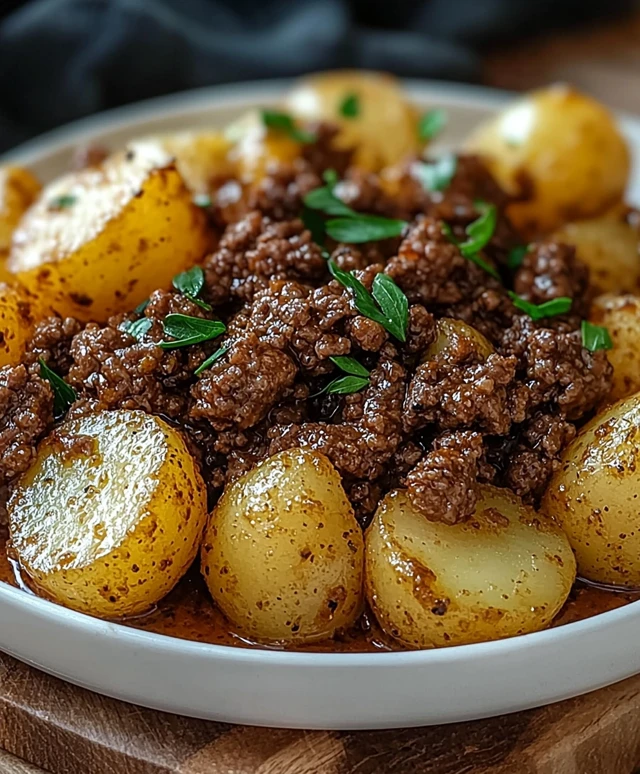 Ground Beef and Potatoes Dish