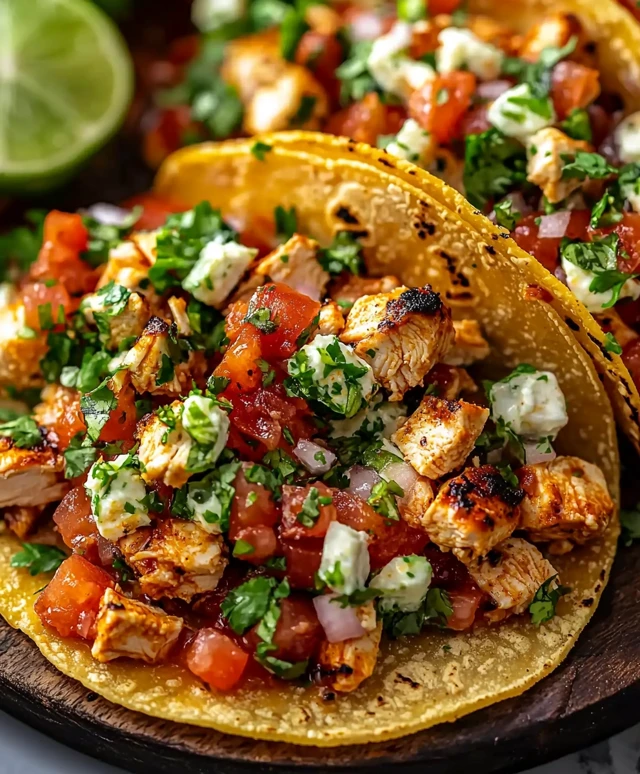 Easy Chicken Street Tacos