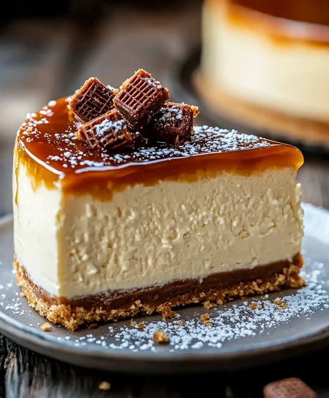 Biscoff Salted Caramel Cheesecake