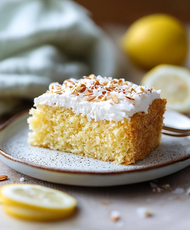 Lemon Coconut Almond Cake