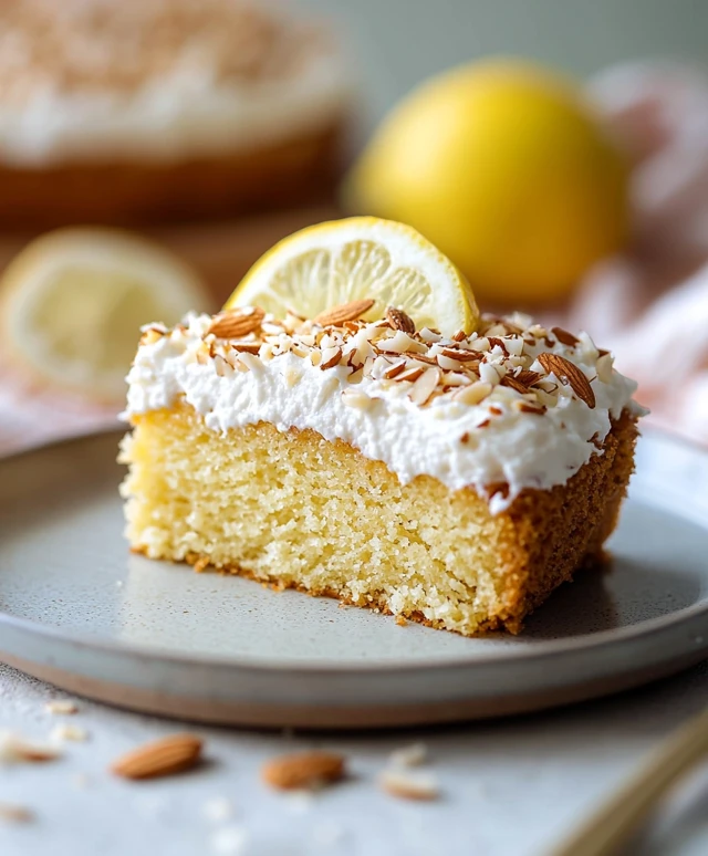 Lemon Coconut Almond Cake