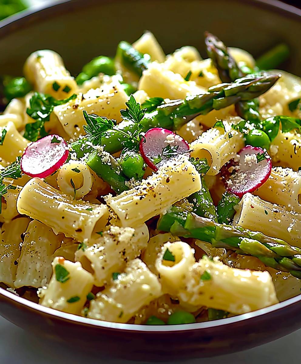 Asparagus pasta salad