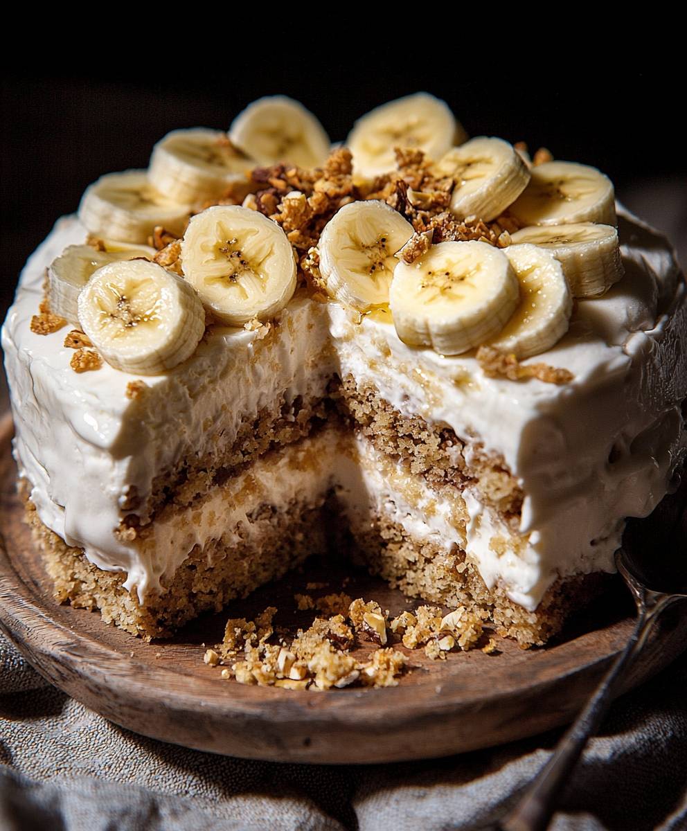 Banana Pudding Ice Cream Cake