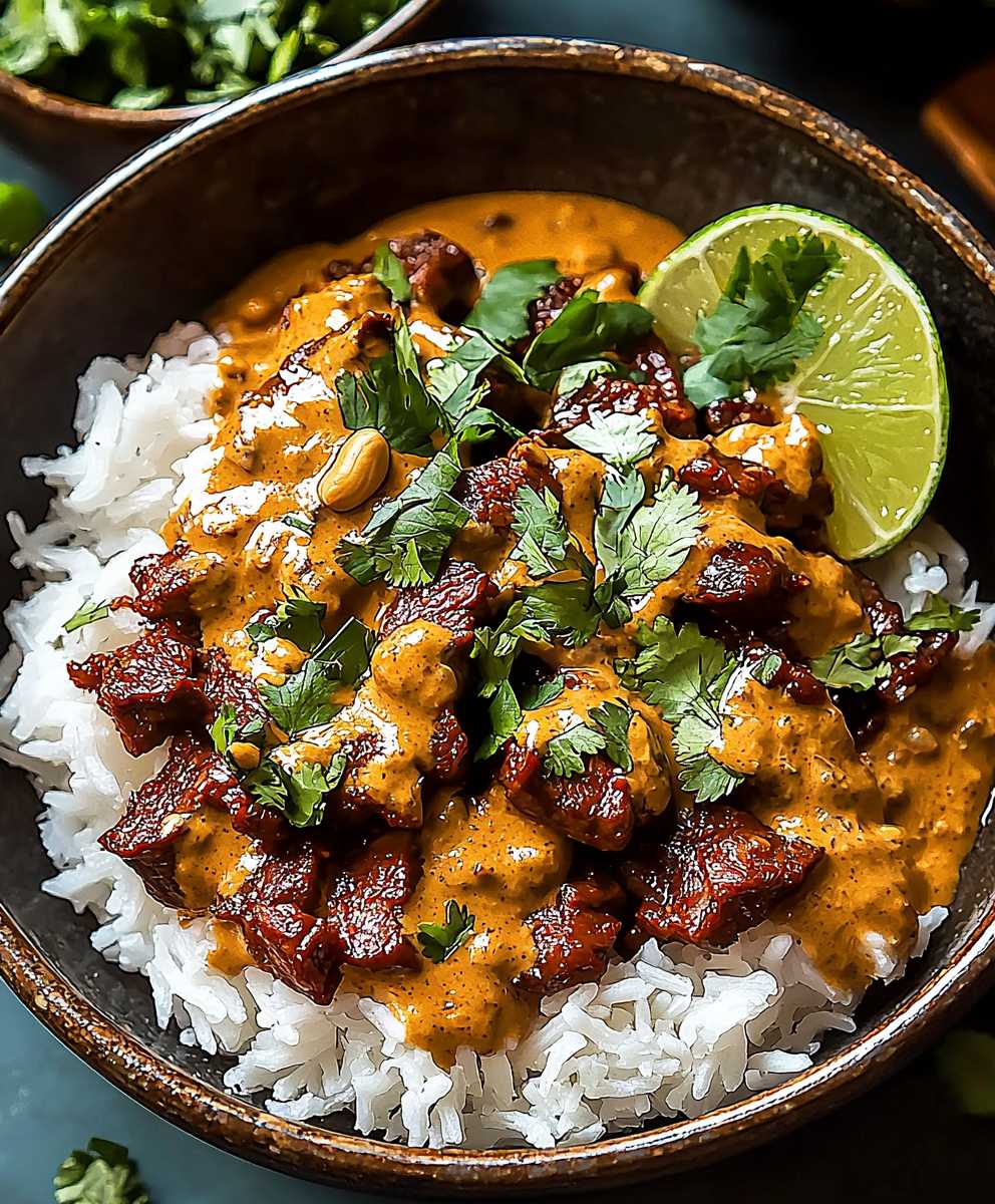 Thai Beef Peanut Sauce