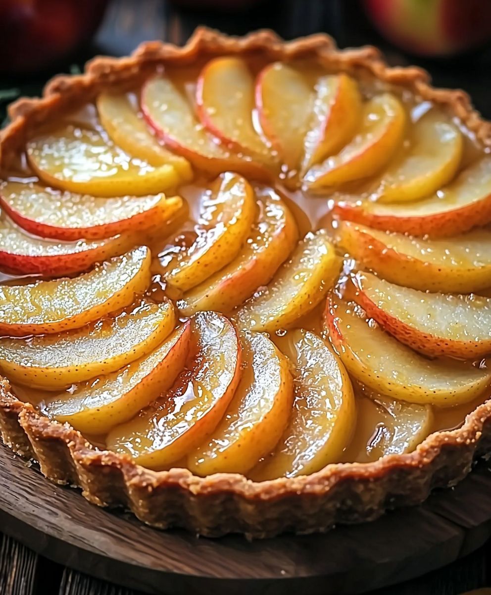 Normandy apple tart