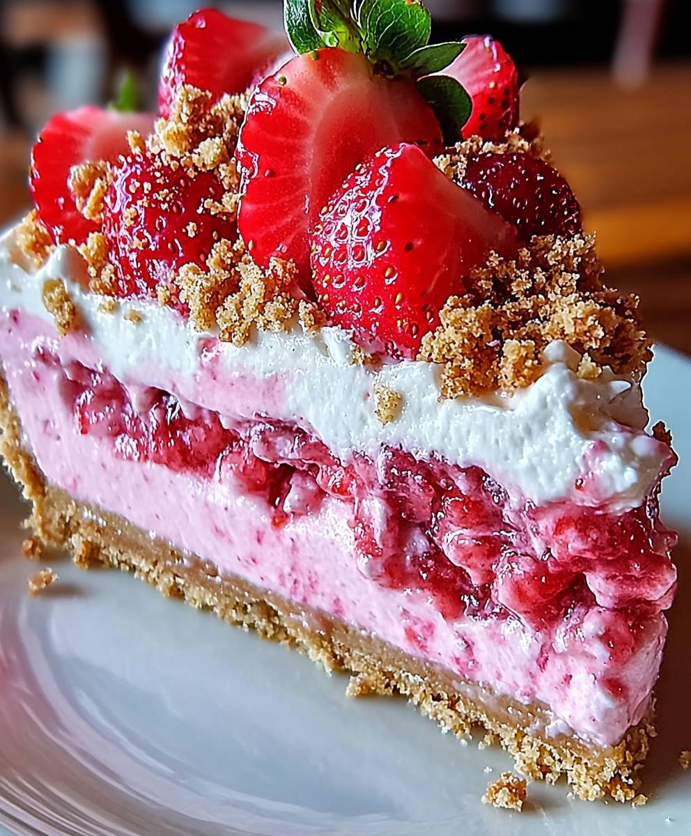 Strawberry Crunch Cheesecake