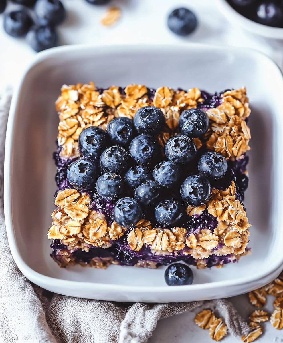 Blueberry baked oatmeal