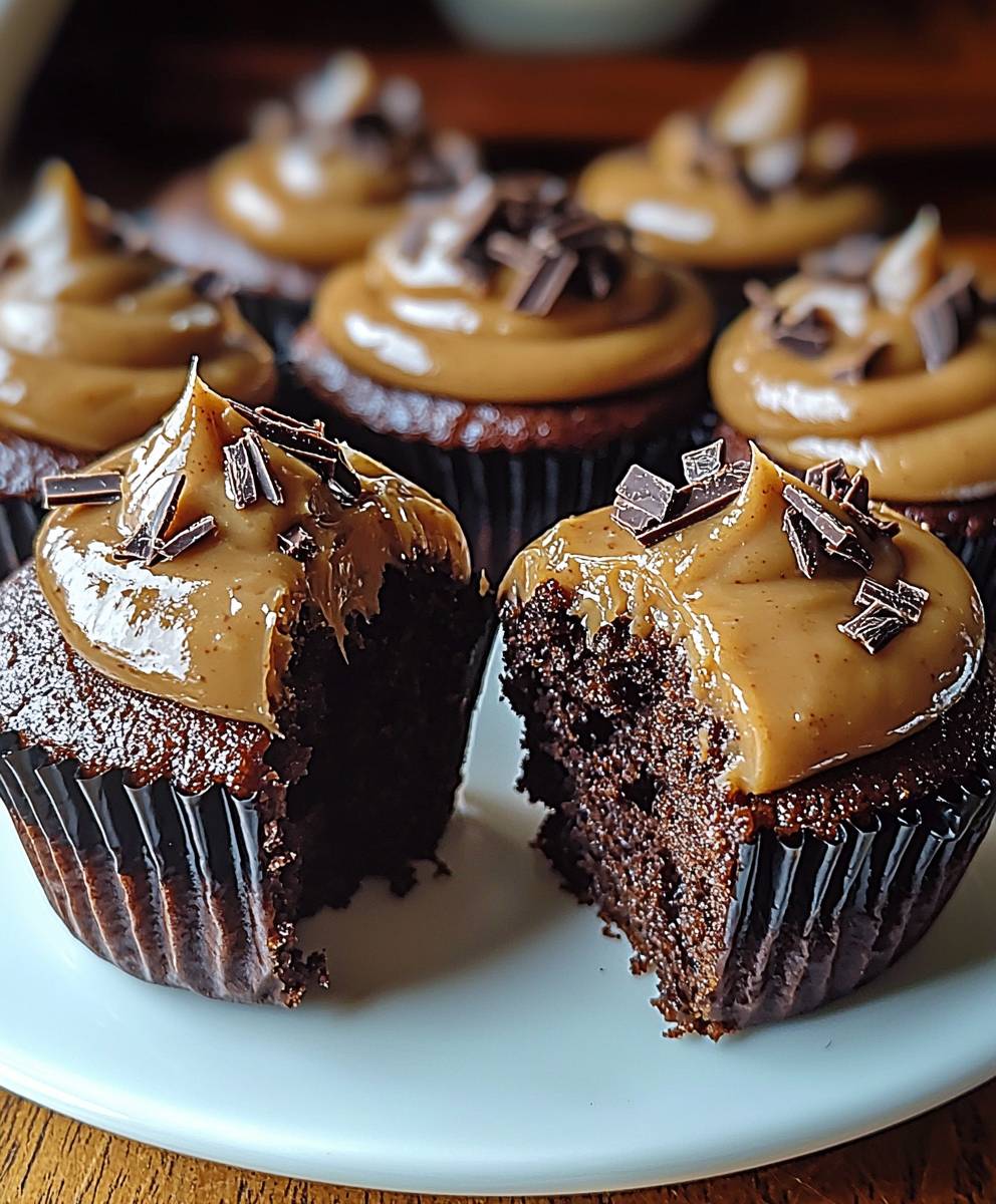 German Chocolate Cupcakes