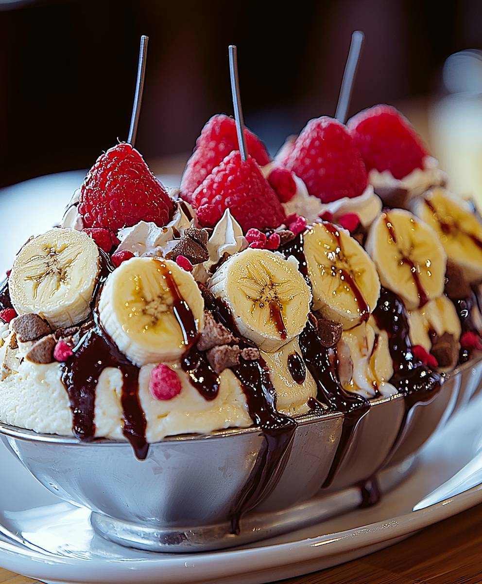 Banana Split Sundae