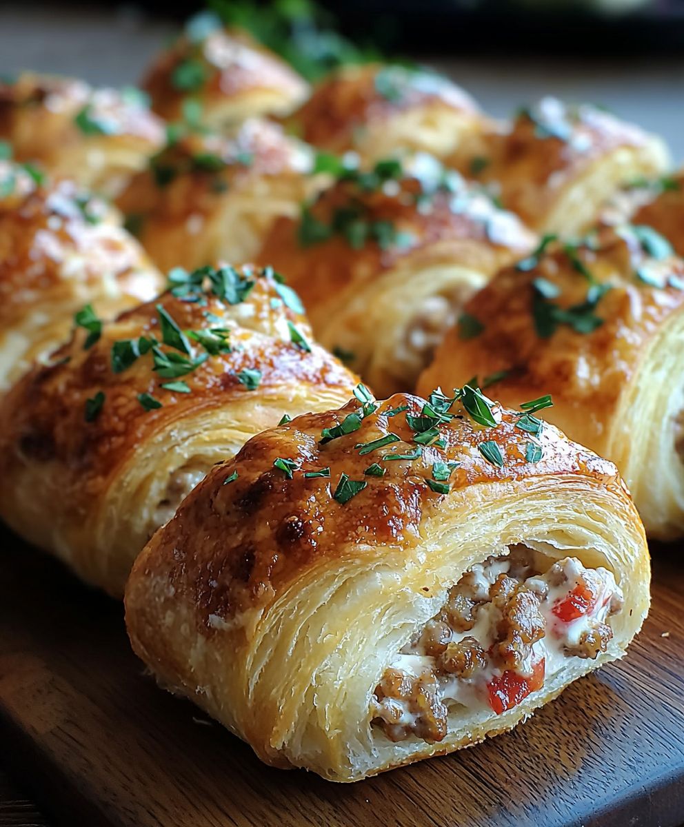 Sausage Cream Cheese Crescent Rolls