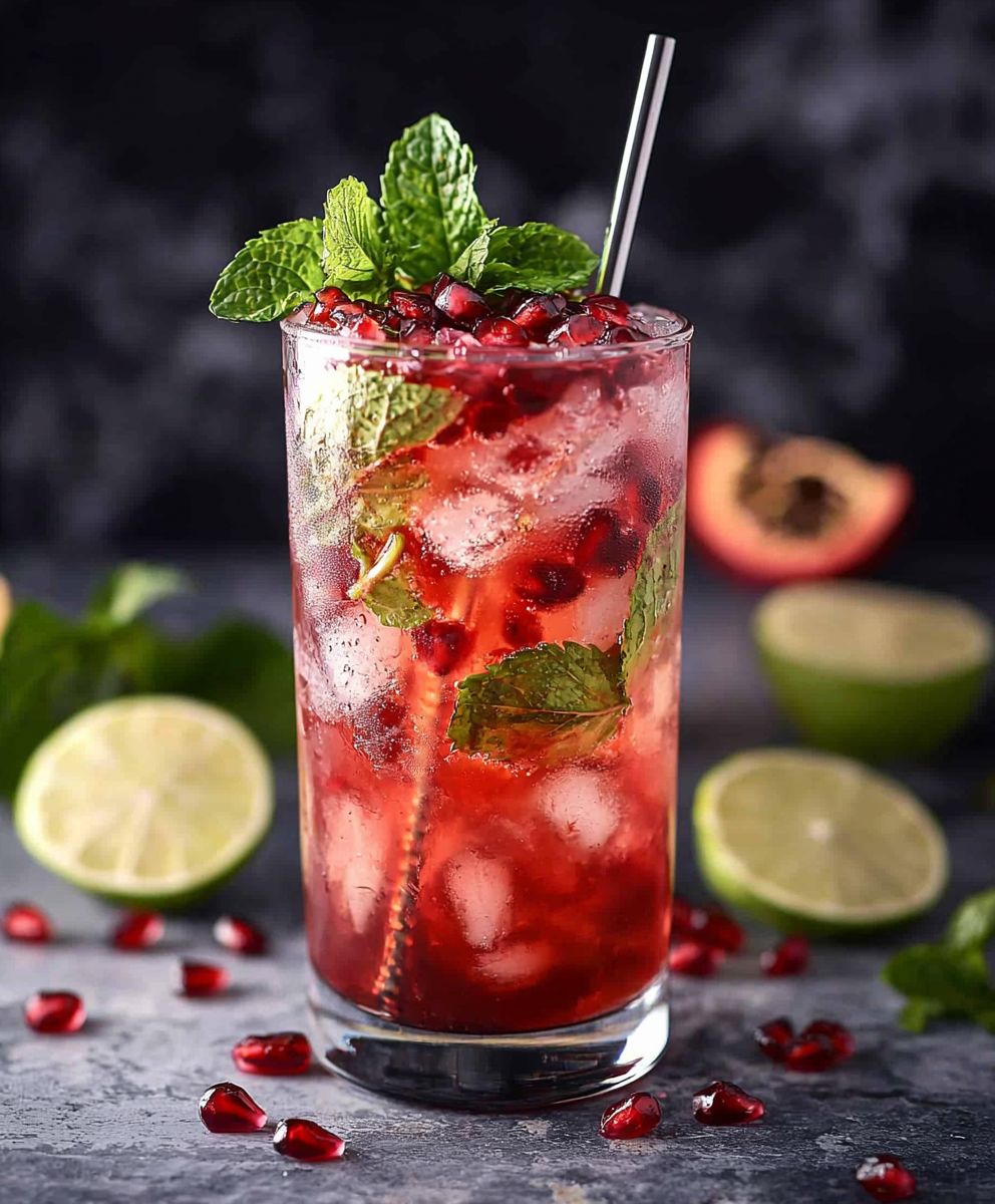 Spicy Pomegranate Mojito