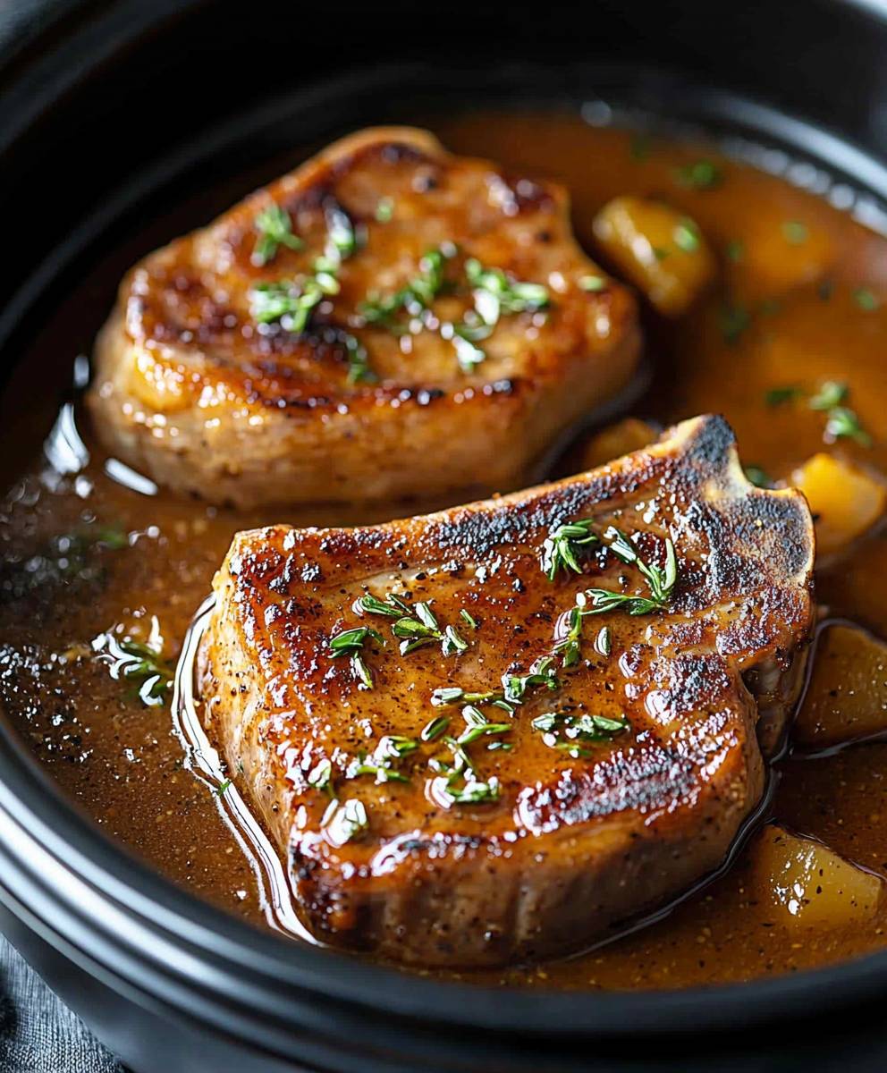 slow cooker pork chops