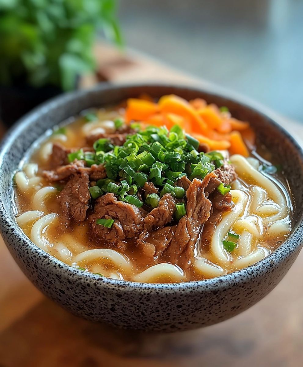 Freezer Meal Japanese Beef Udon