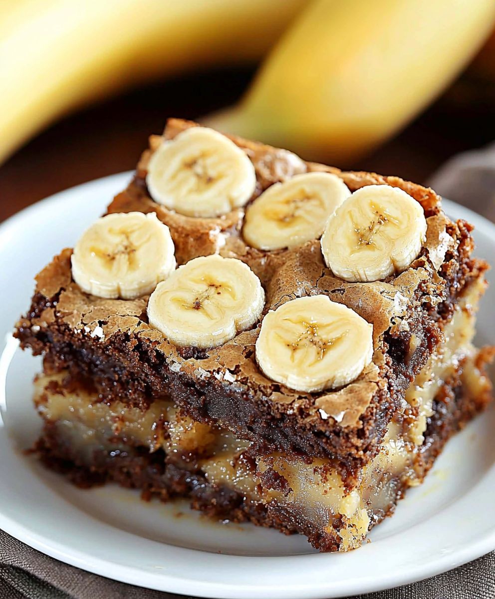Banana bread brownies