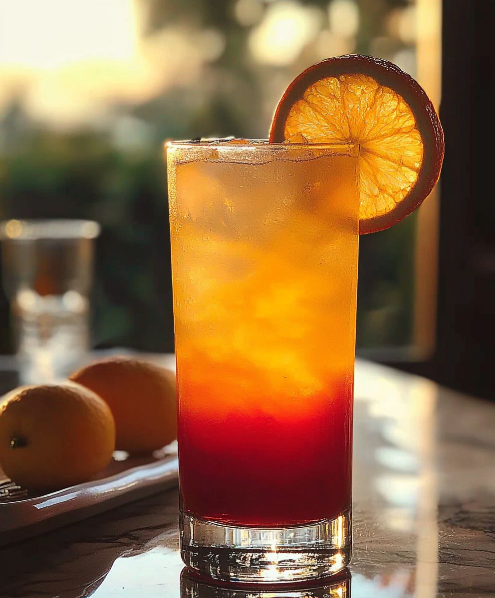 Tequila Sunrise Cocktail
