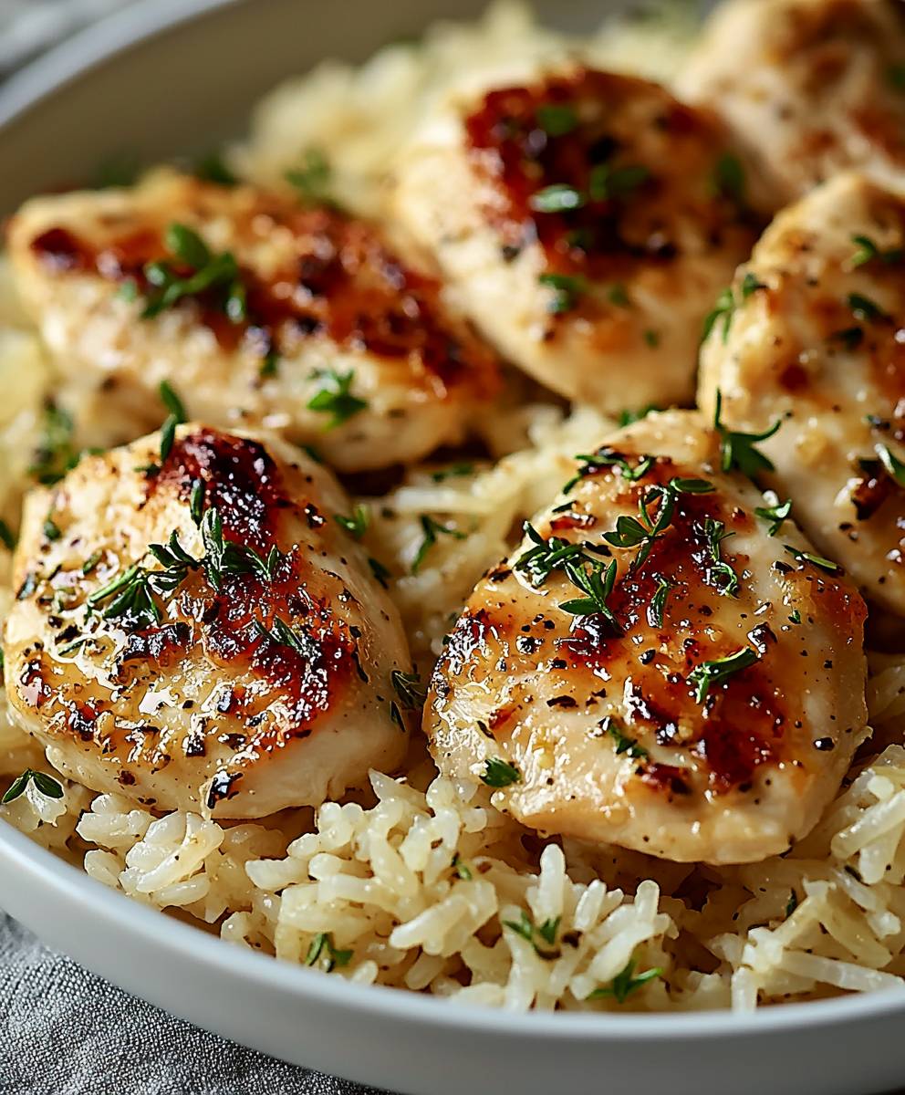 Chicken Scampi Garlic Rice
