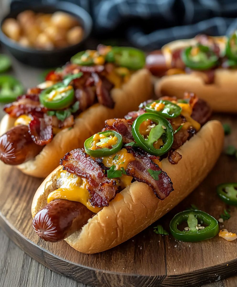 Bacon Jalapeno Popper Hotdogs