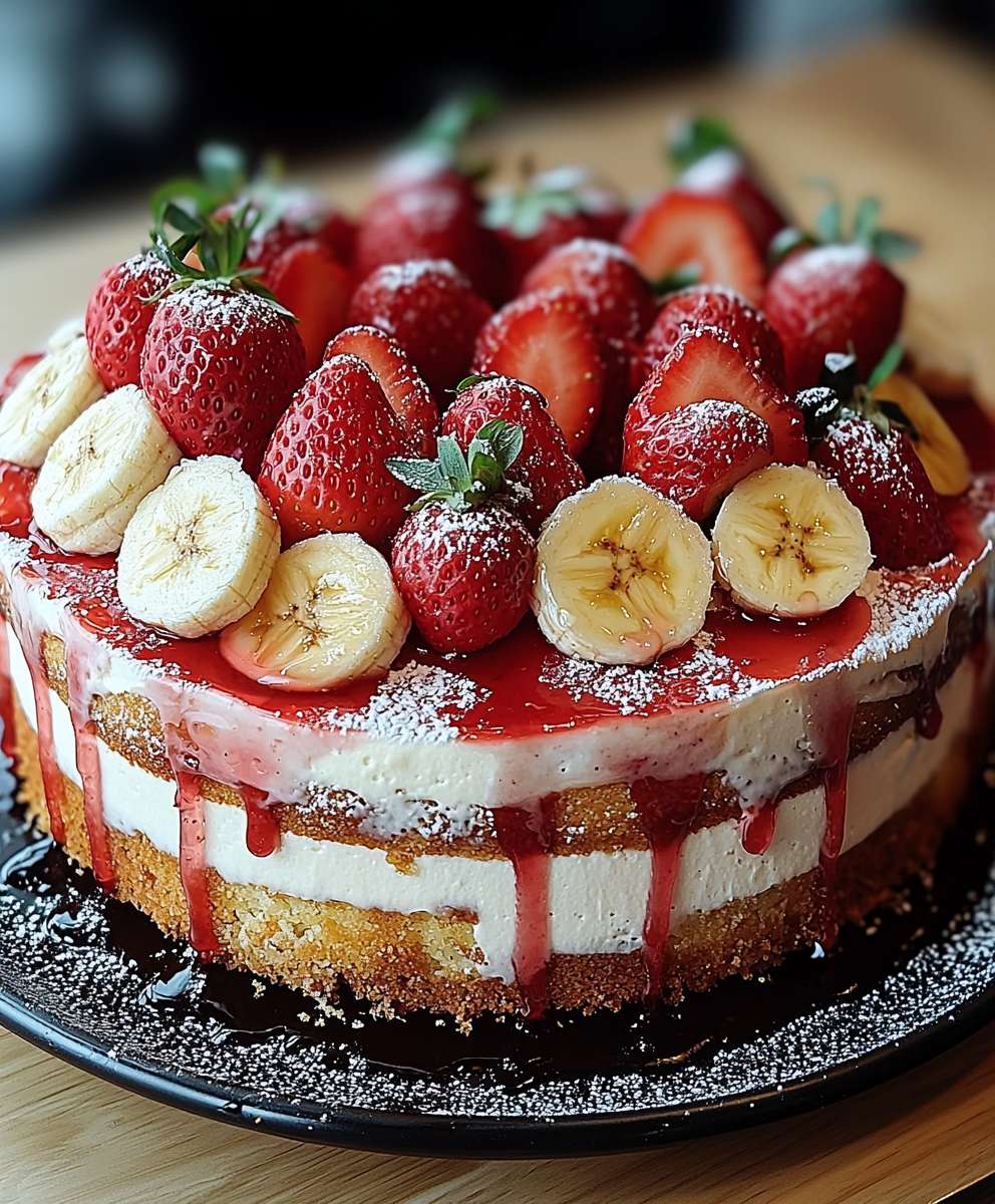 Strawberry Banana Cake
