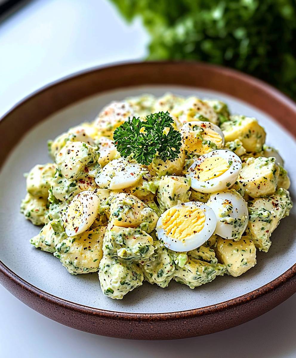 Keto avocado egg salad