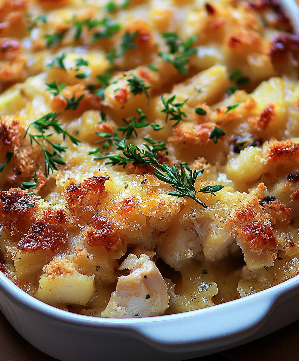 Chicken Stuffing Casserole