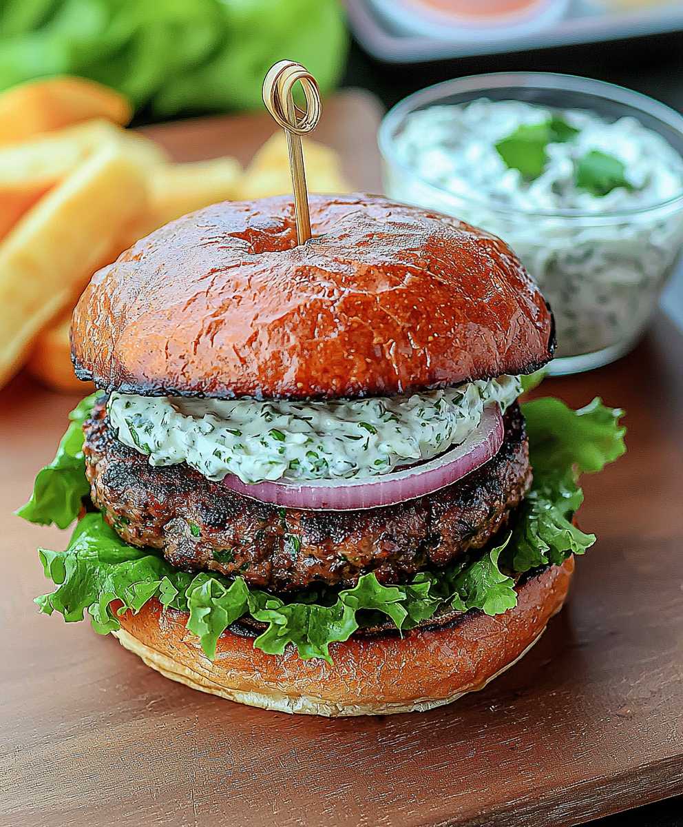 Greek feta burgers