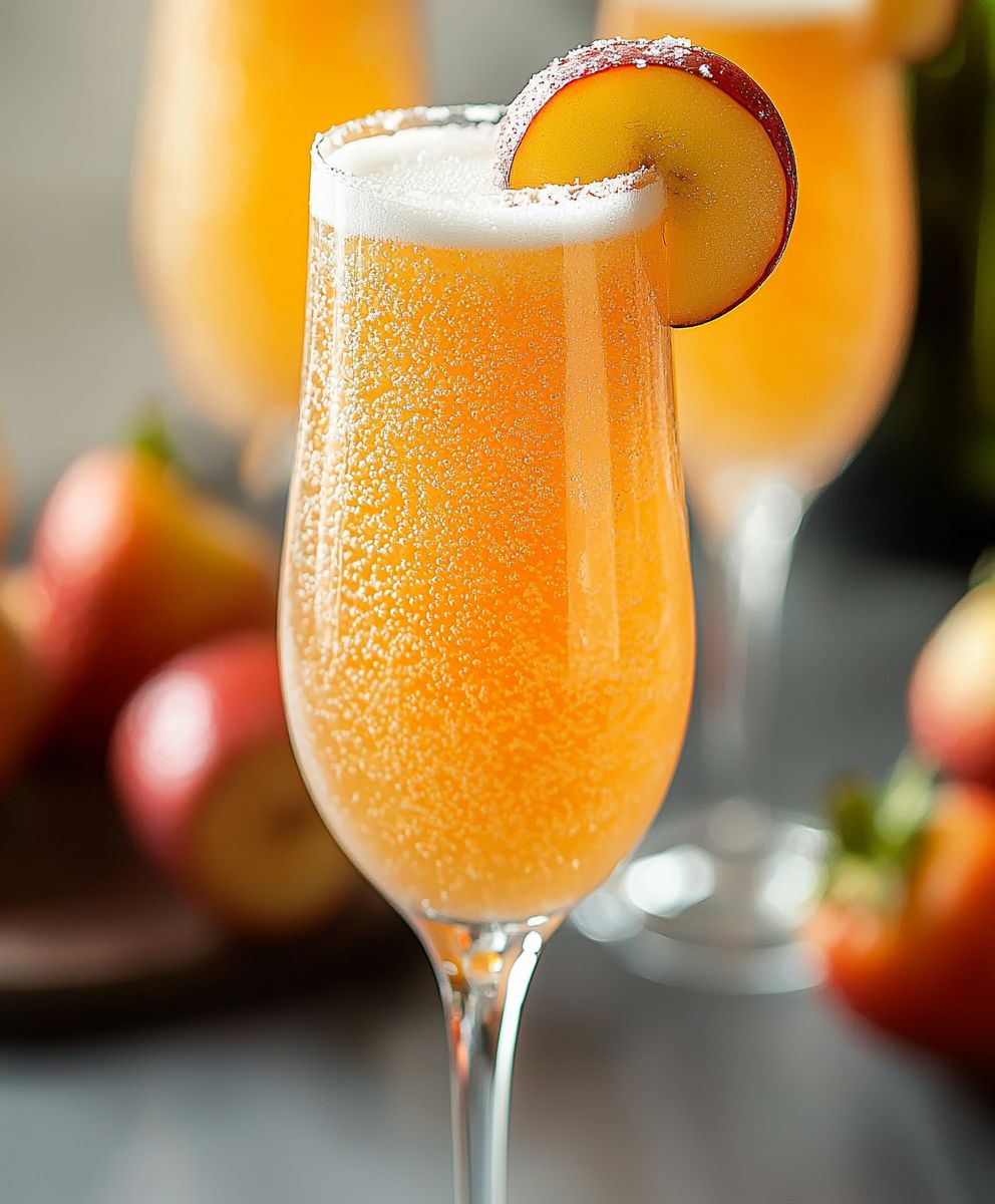 Easy Bellini Cocktail
