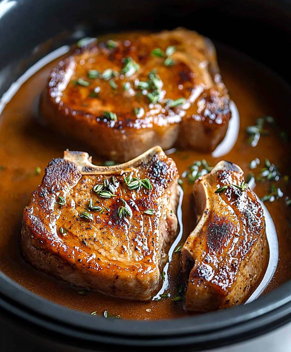 slow cooker pork chops