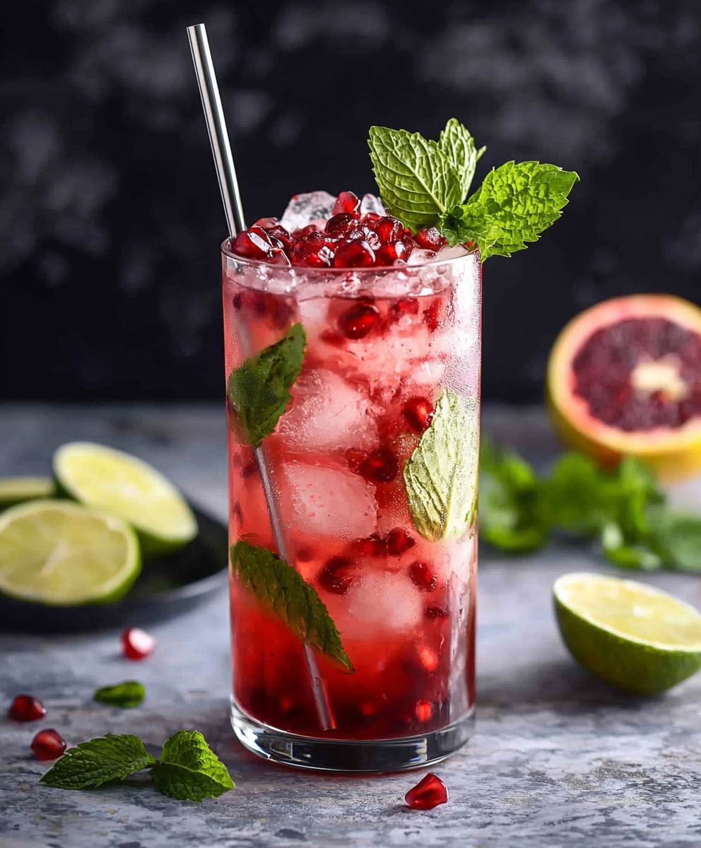 Spicy Pomegranate Mojito
