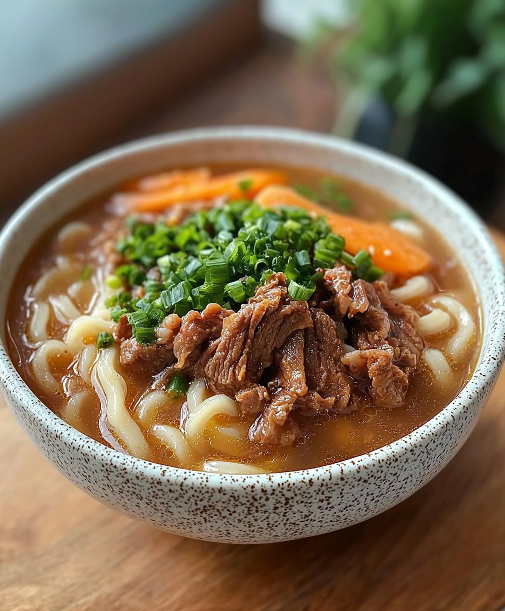 Freezer Meal Japanese Beef Udon