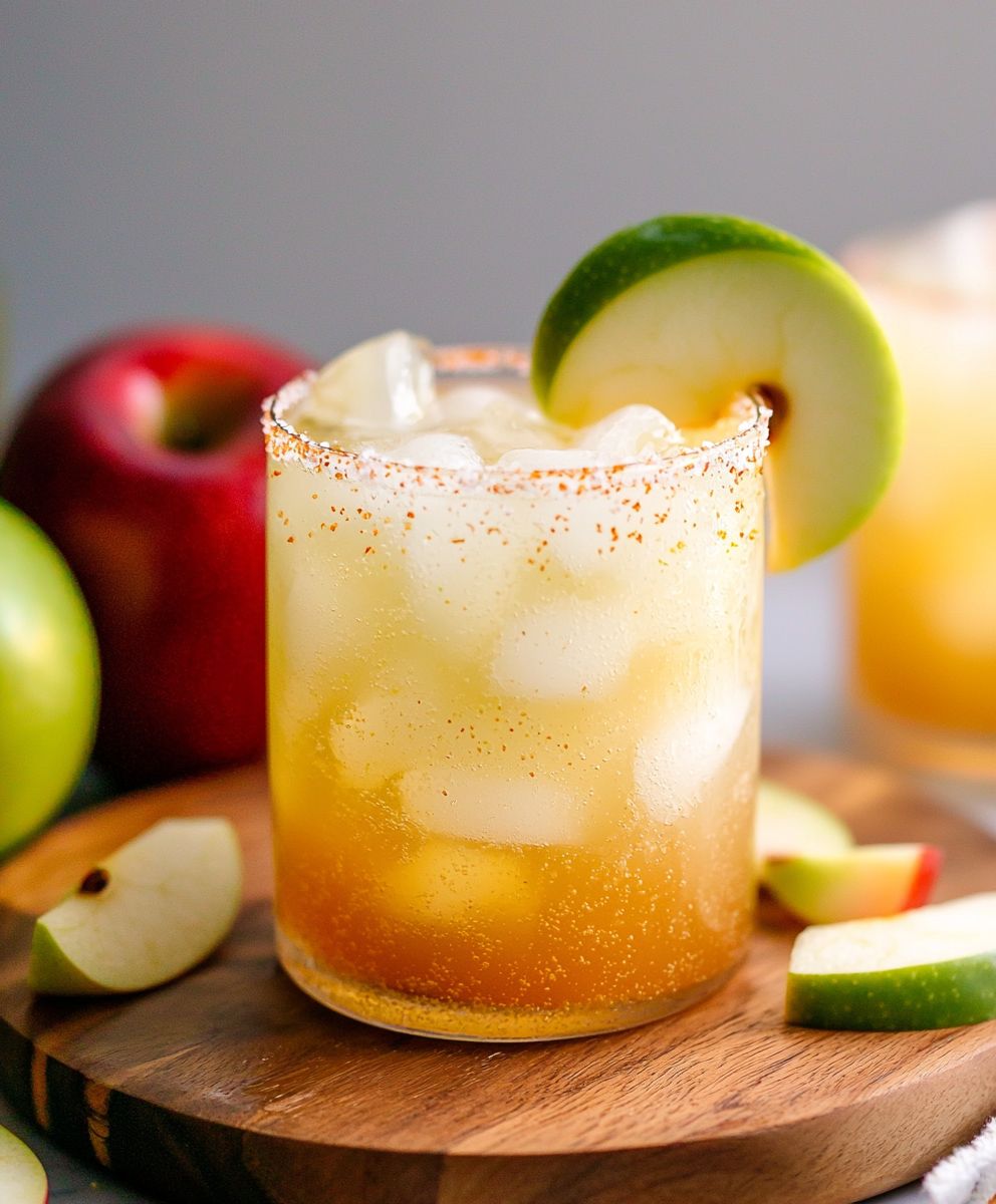 Sparkling Apple Margarita Mocktail