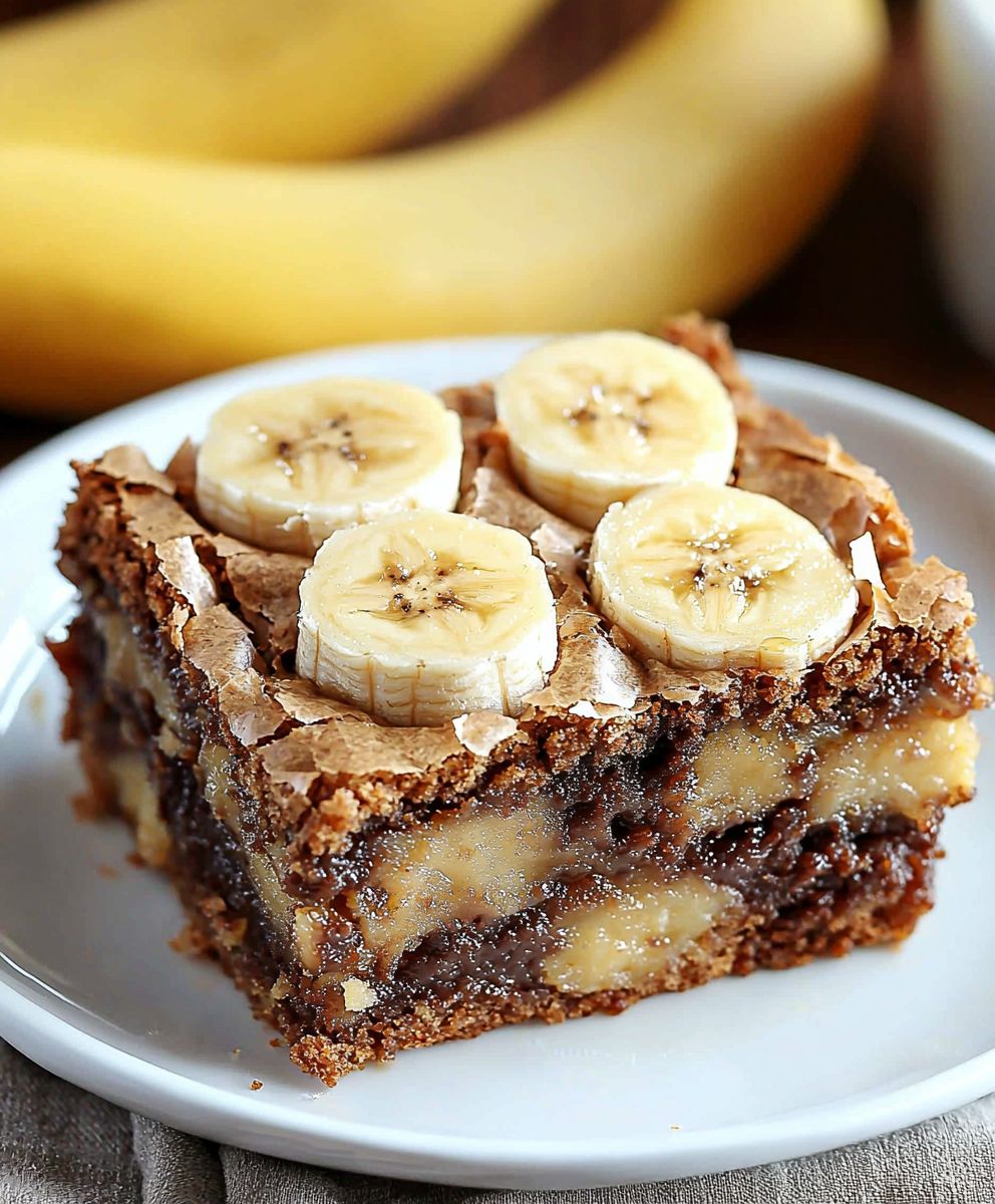 Banana bread brownies