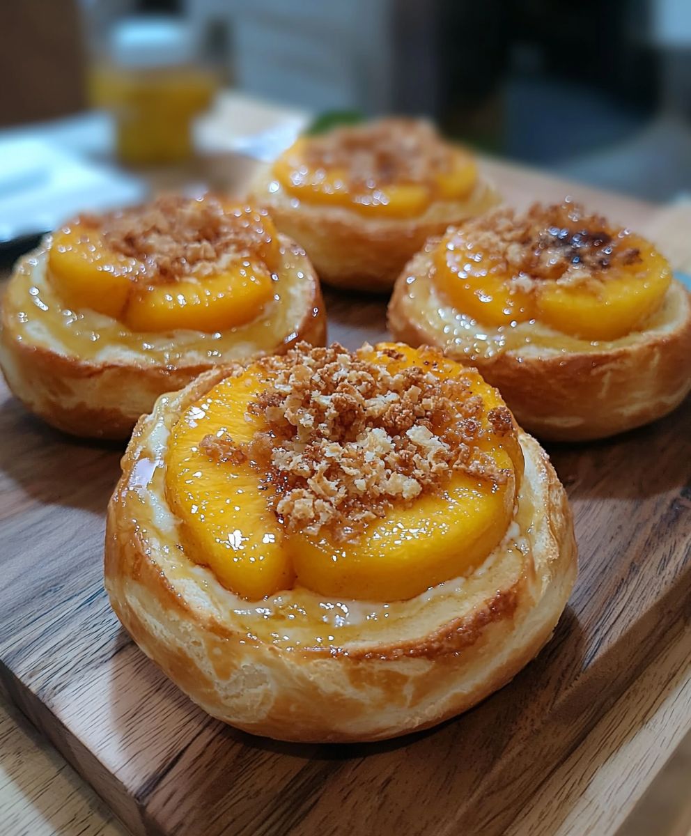 Peach brioche