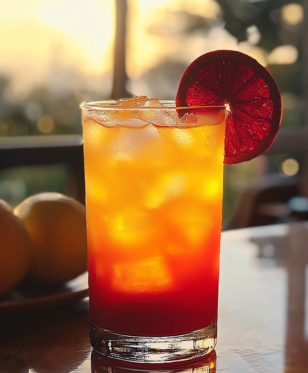 Tequila Sunrise Cocktail