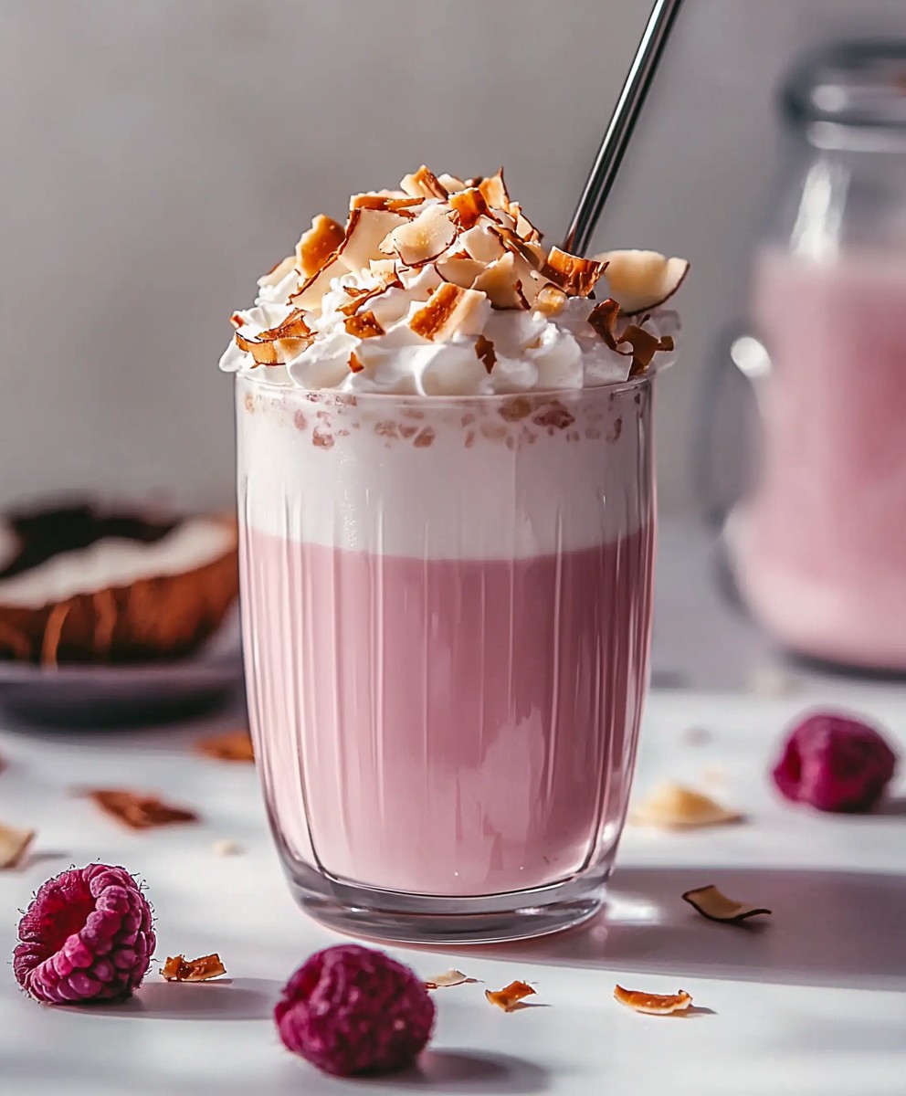 Pink Coconut Iced Latte