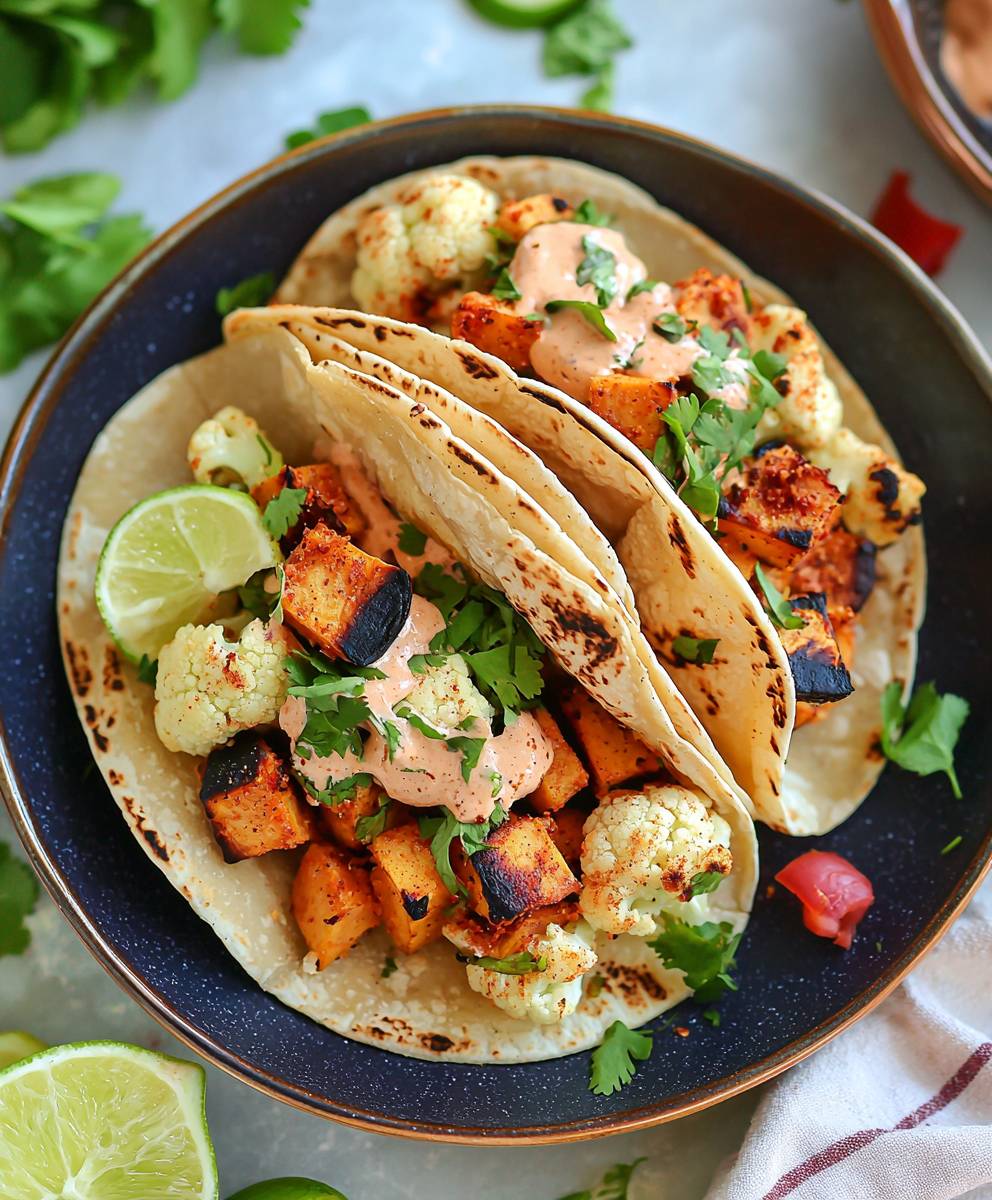 Vegetarian Tacos with Cauliflower