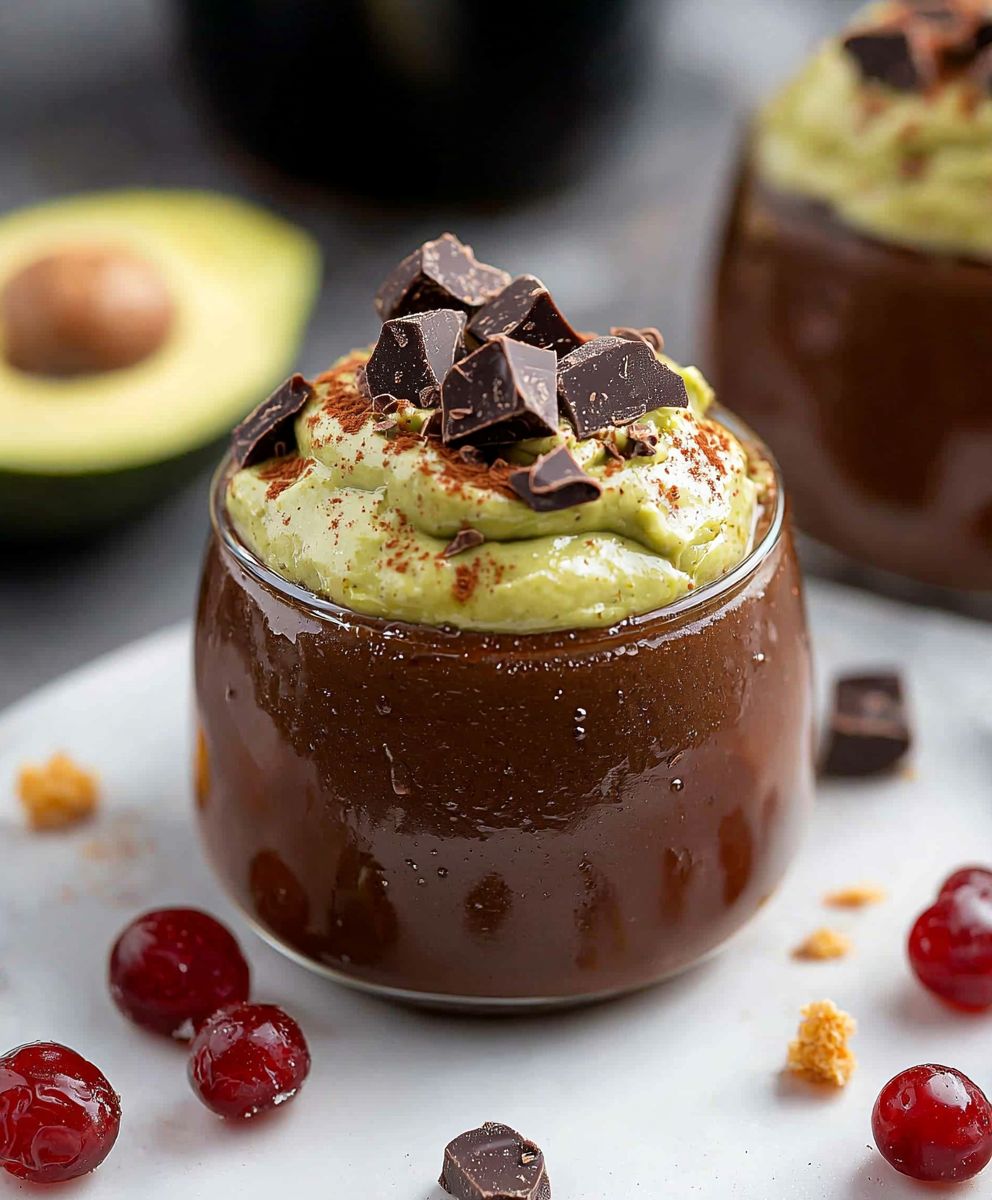 Dark Chocolate Avocado Mousse
