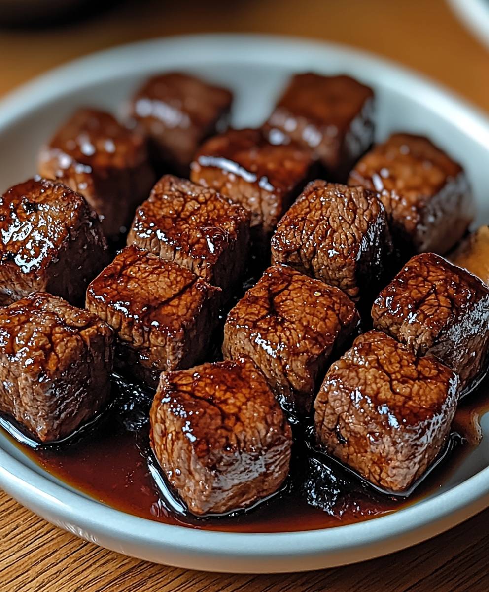 Sticky Steak Bites