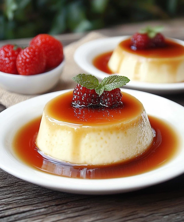 Crème Caramel Dessert
