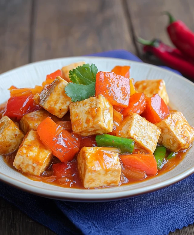 Sweet and Sour Tofu Dish