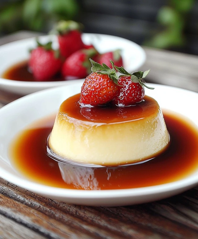 Crème Caramel Dessert