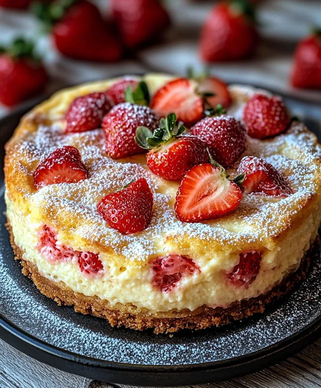 Strawberry Cheesecake Dump Cake