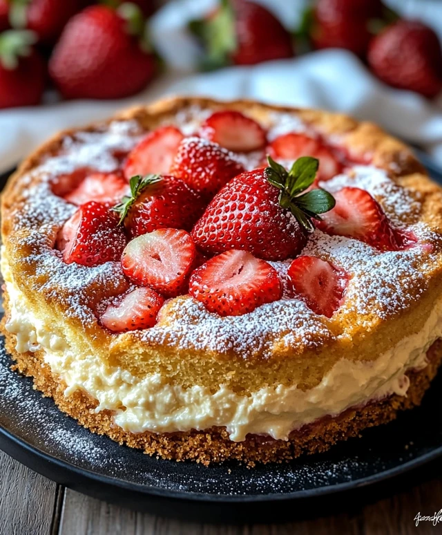 Strawberry Cheesecake Dump Cake