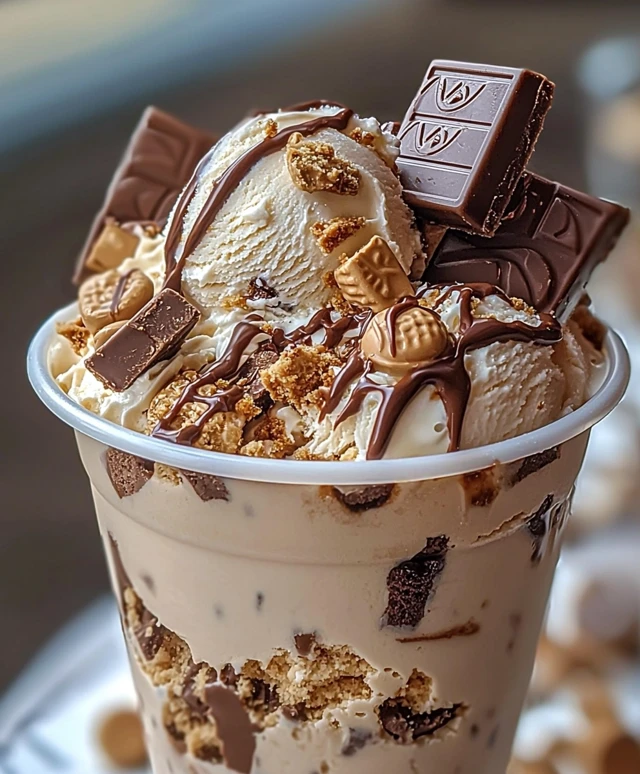 Snickers Reese's Cookie Dough Ice Cream