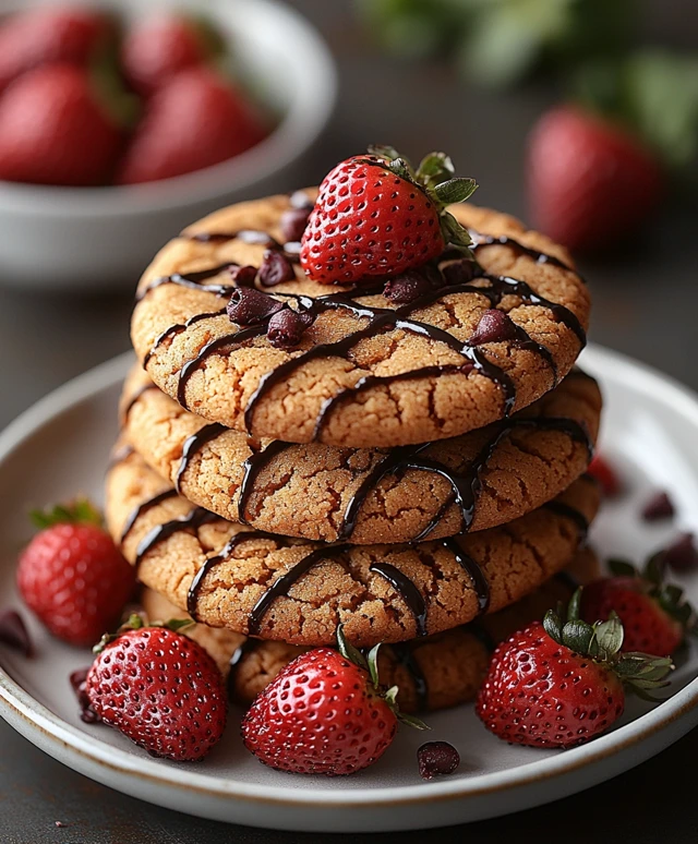 Strawberry Kiss Cookies