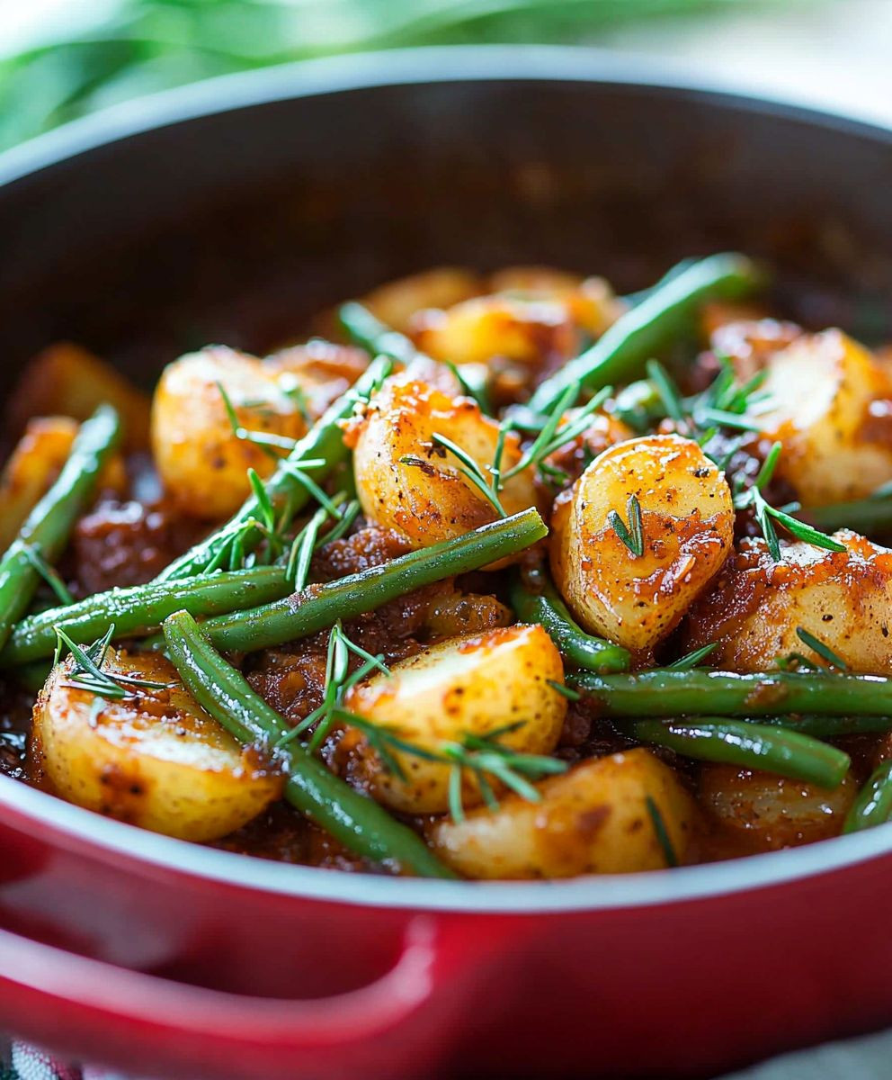 Smothered Green Beans Potatoes