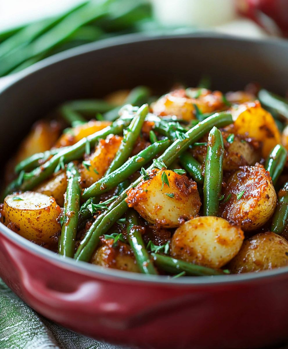 Smothered Green Beans Potatoes