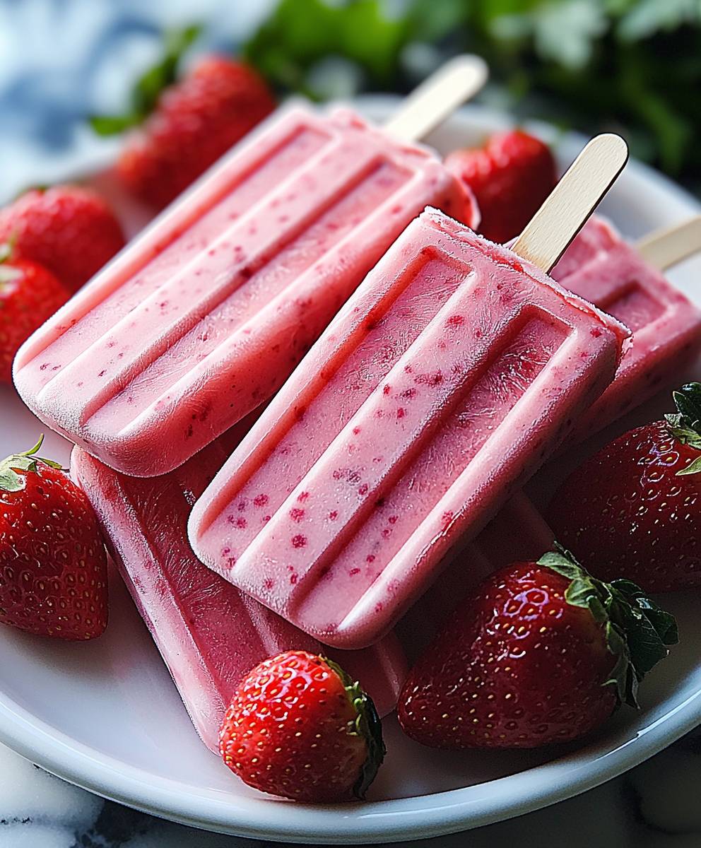 Strawberry Popsicles Kids