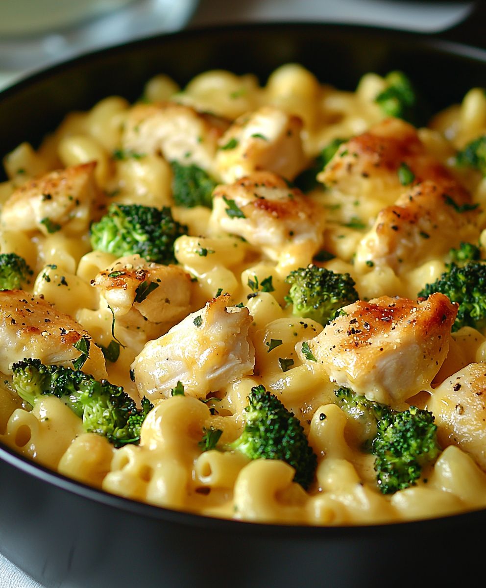 Chicken Broccoli Mac Cheese