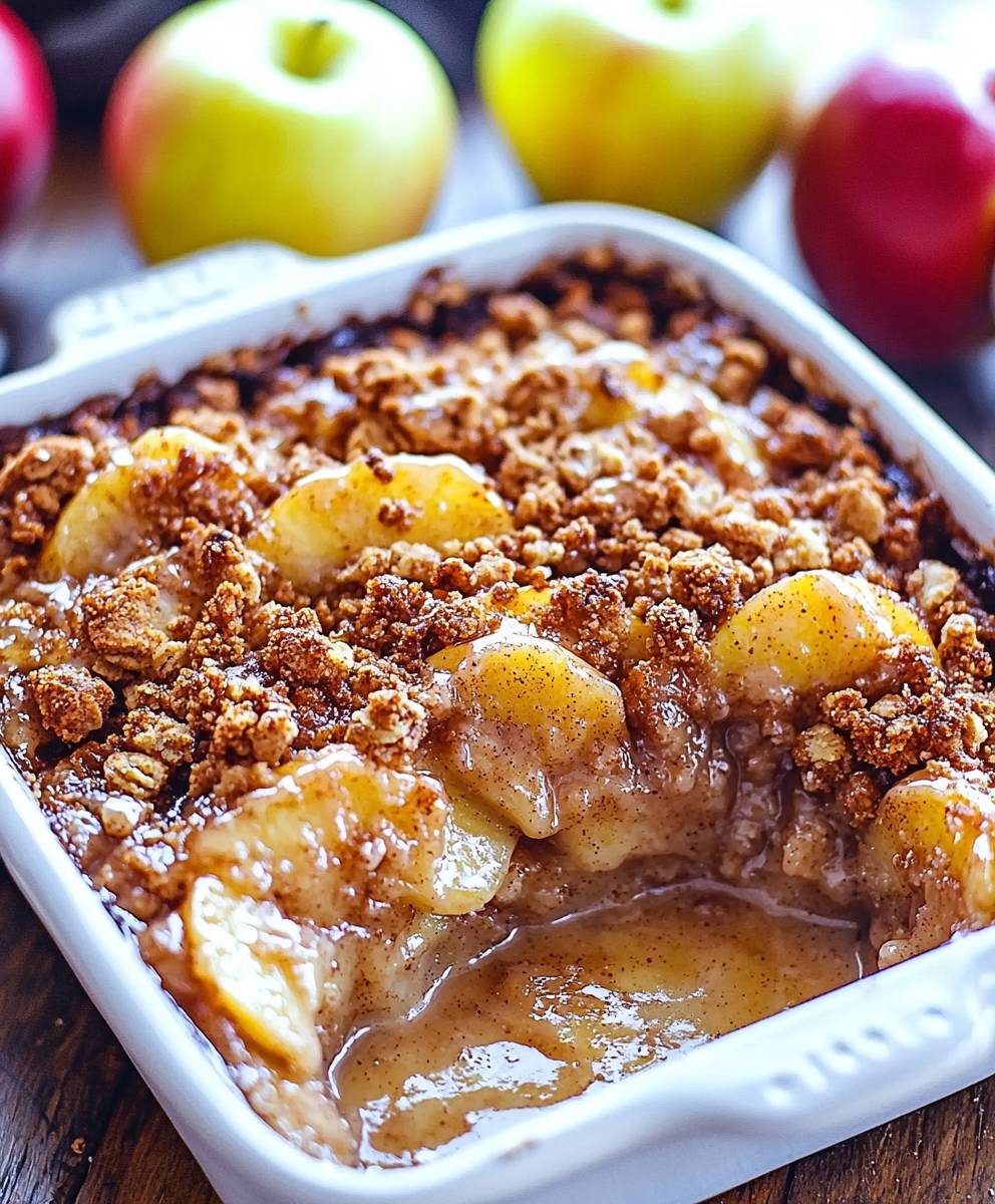 Cinnamon Roll Apple Crisp